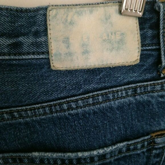 Everlane Distressed Button Fly Straight Cheeky Jean High Rise Classic 27 Capsule - Picture 5 of 15